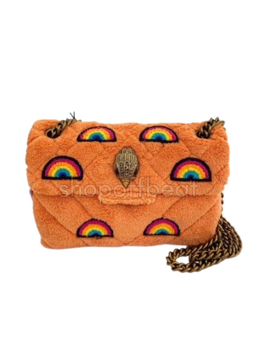 NEW Kurt Geiger Terry Mini Kensington Bag Orange